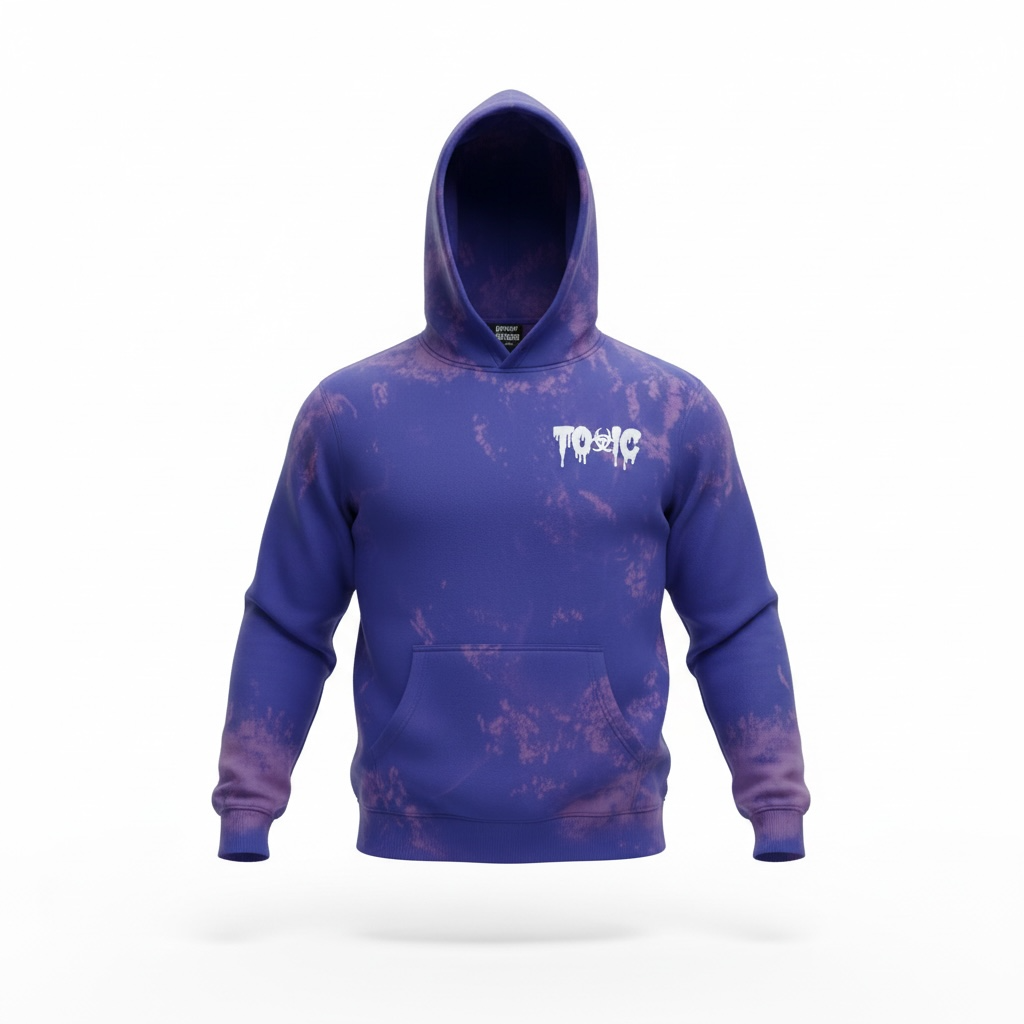 Toxic Sweatsuit "Purple/Pink Bleached"