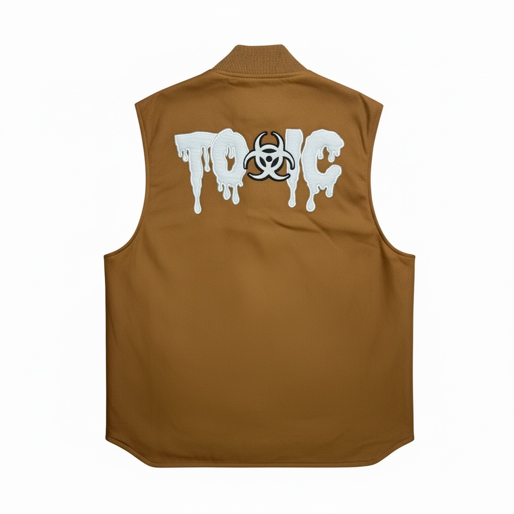 Toxic Embroidered Duck Vest