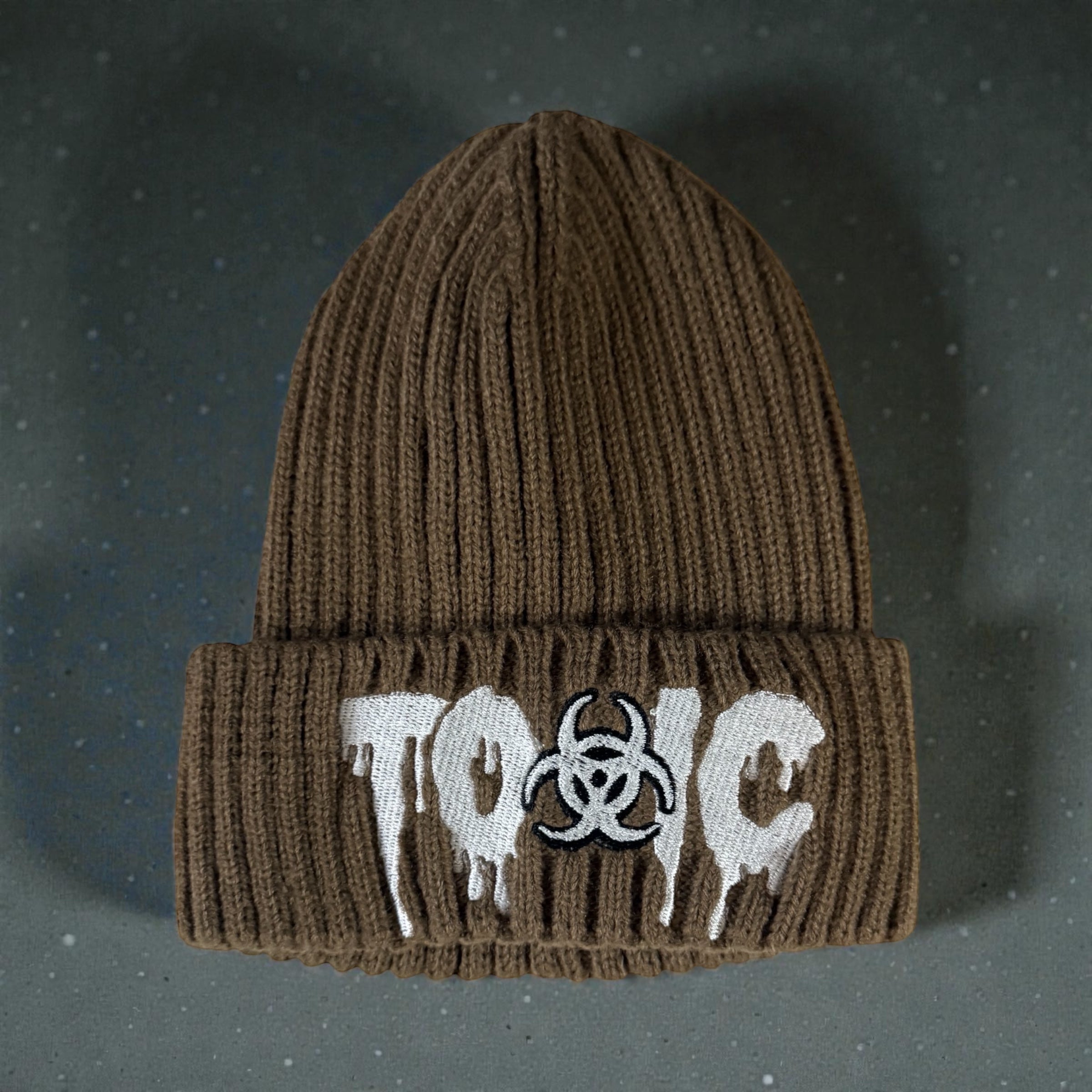 Toxic Ribbed Skully Hat