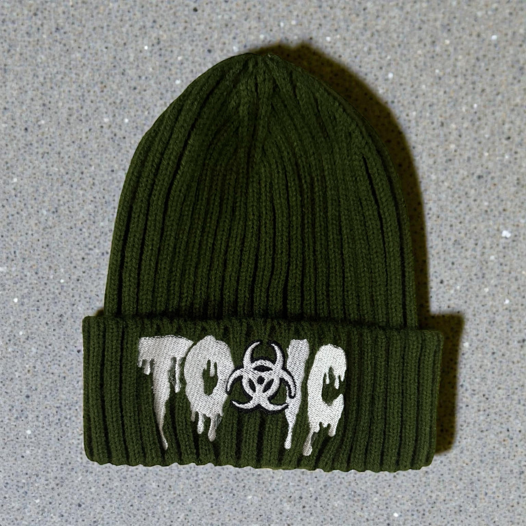 Toxic Ribbed Skully Hat