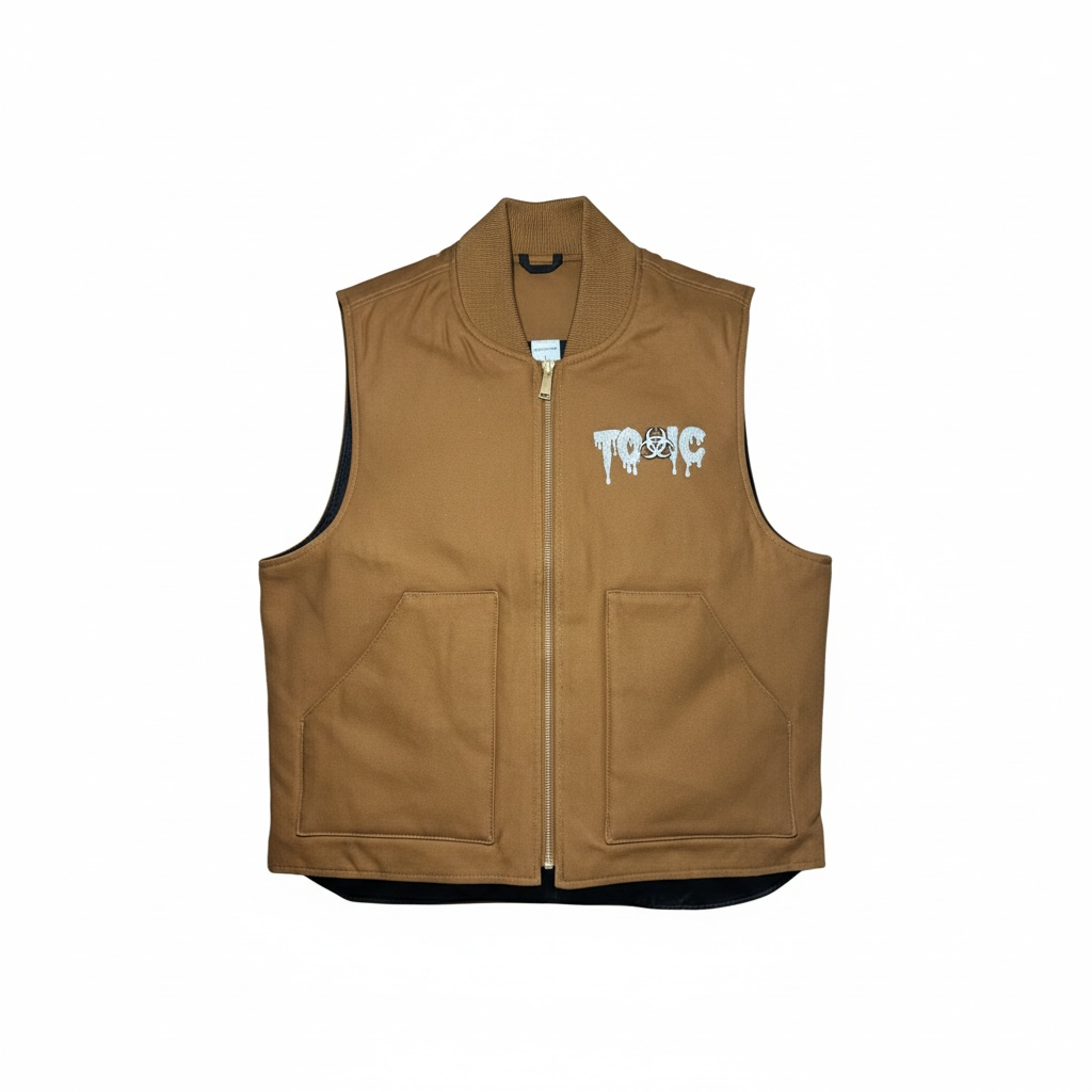 Toxic Embroidered Duck Vest