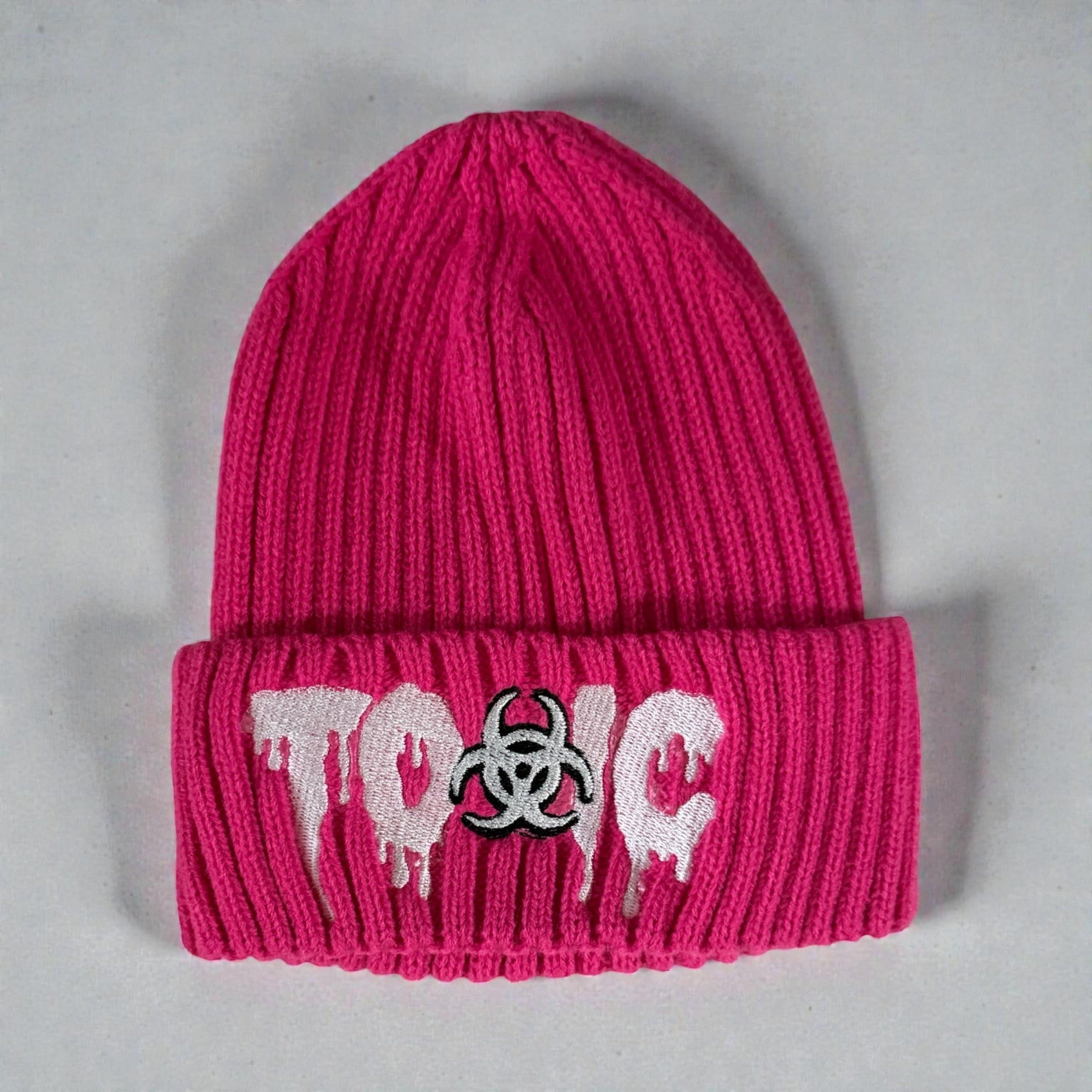 Toxic Ribbed Skully Hat