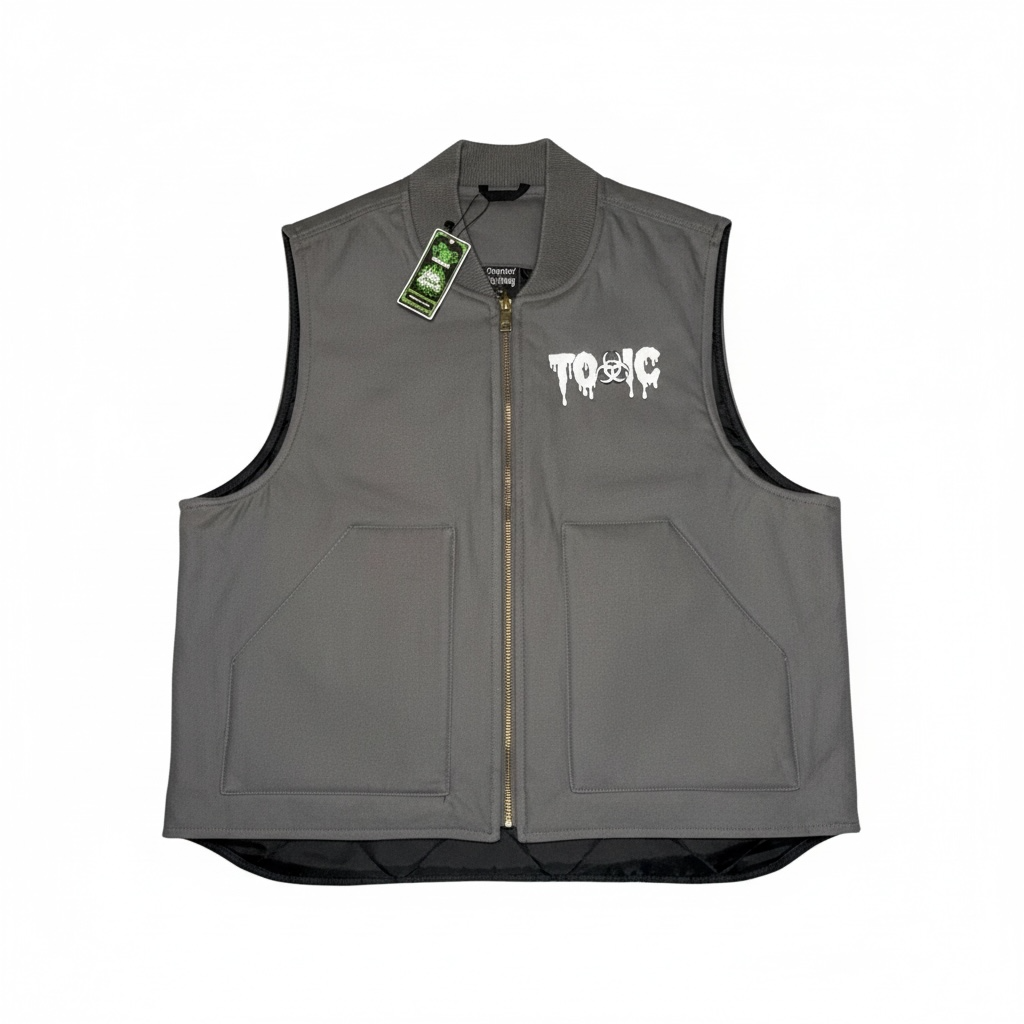 Toxic Embroidered Duck Vest