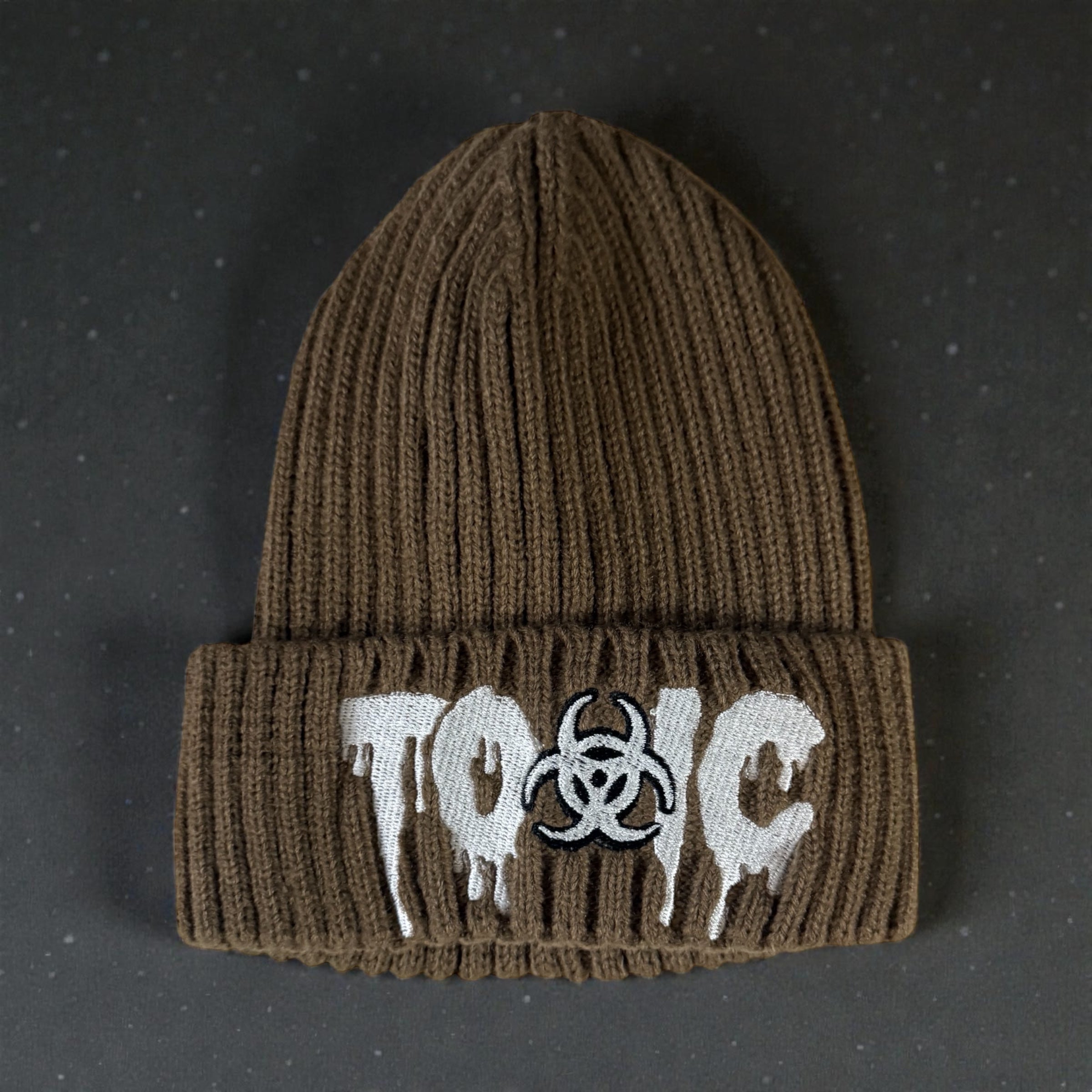 Toxic Ribbed Skully Hat