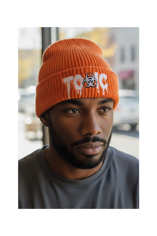 Toxic Ribbed Skully Hat