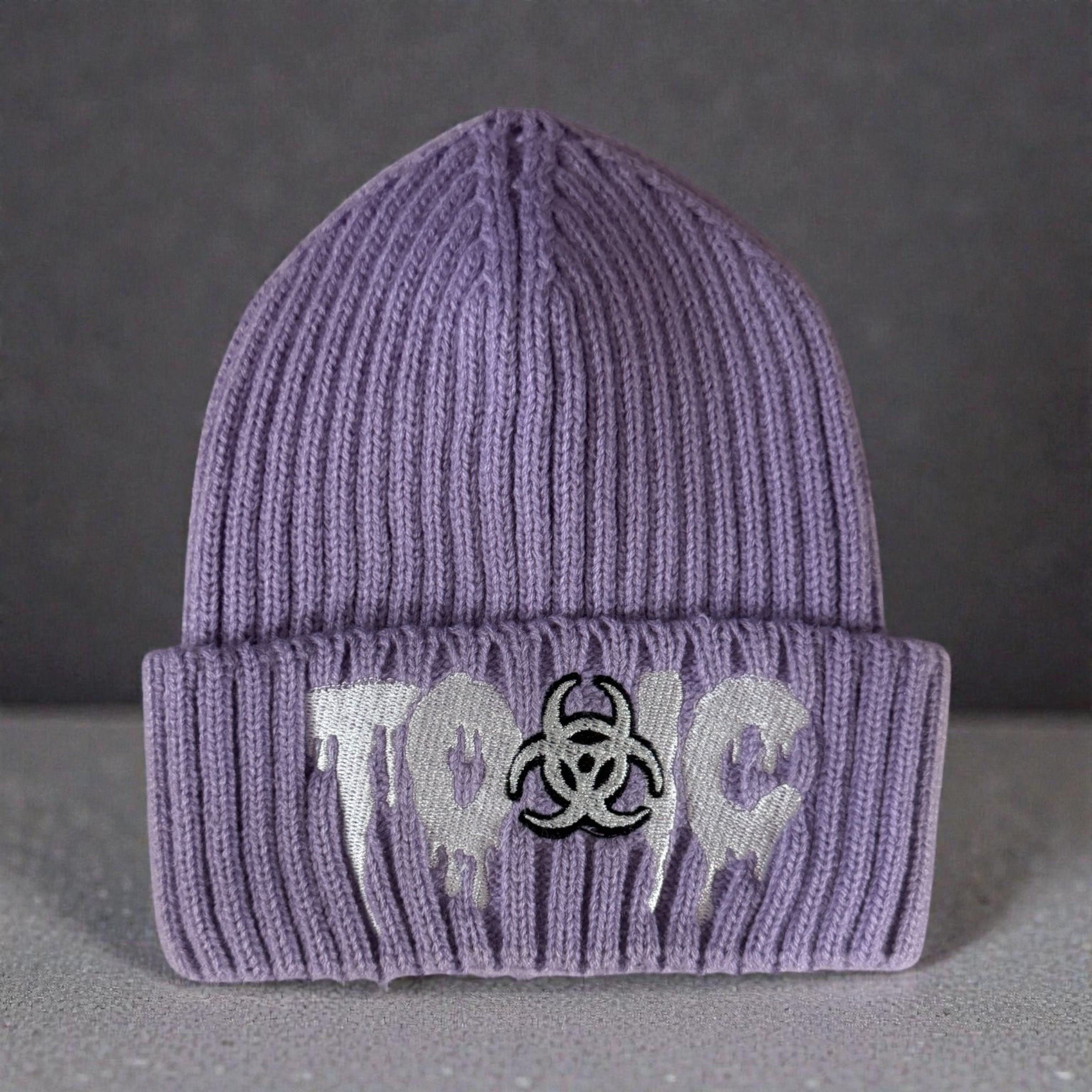 Toxic Ribbed Skully Hat